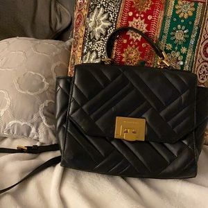Michael Kors Black quilted crossbody bag